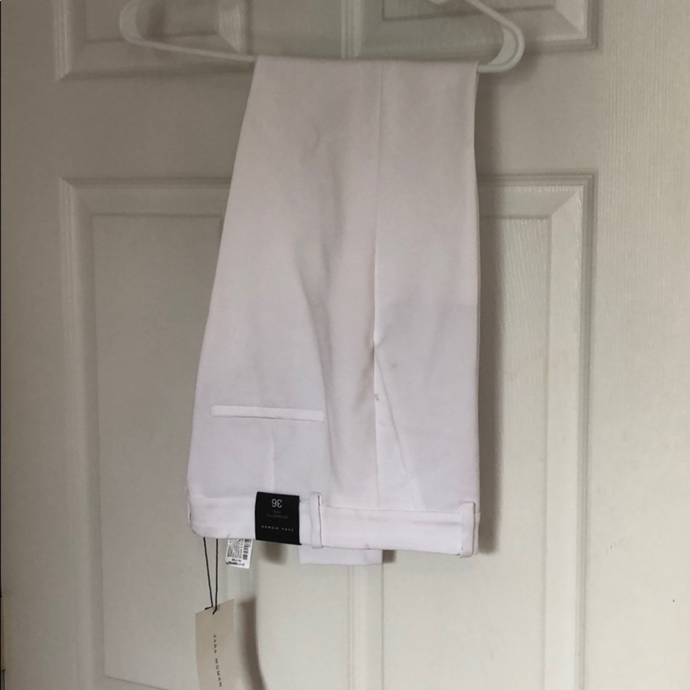 Zara white cropped pants